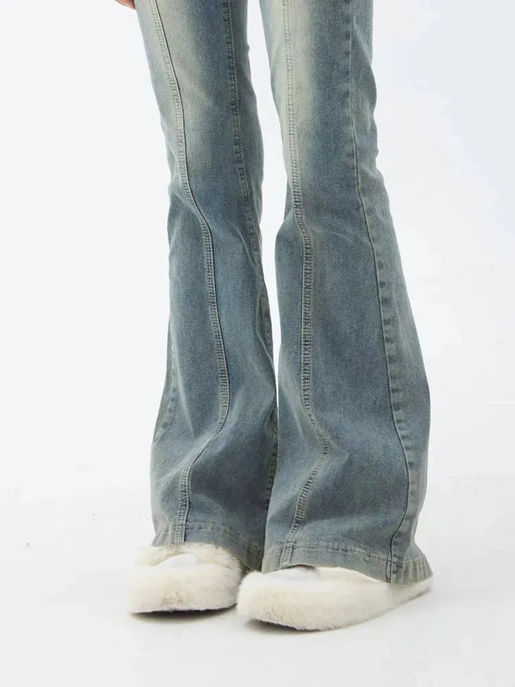 2024 Harajuku Streetwear Chic 2000s Tide Trousers Y2K Bell Bottom