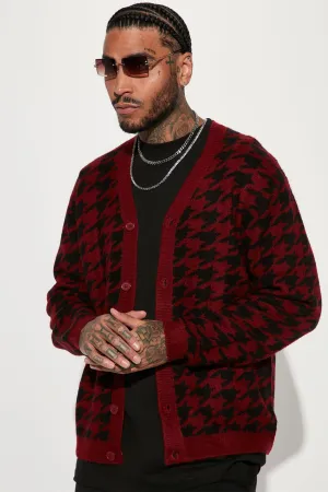 All Around Hound Cozy Cardigan - Black/Red
