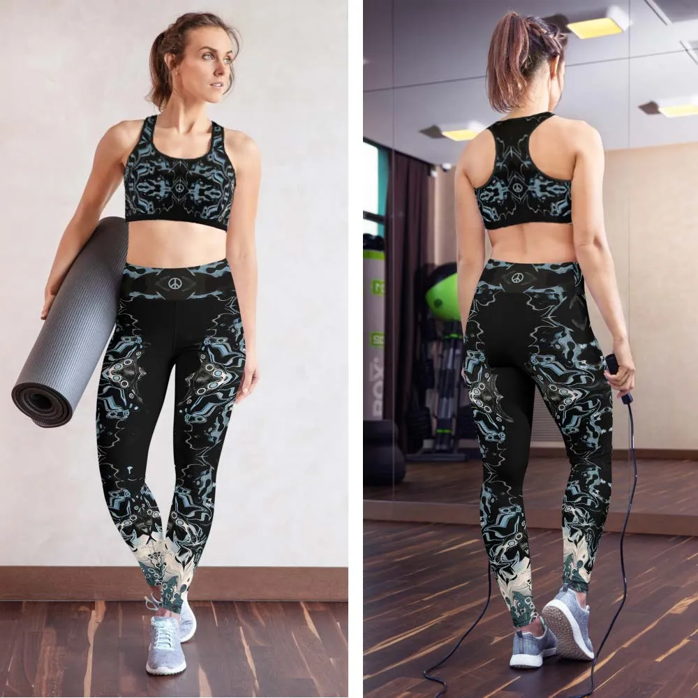 Arabic Illusion Yoga Sports bra