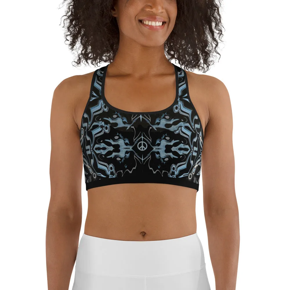 Arabic Illusion Yoga Sports bra