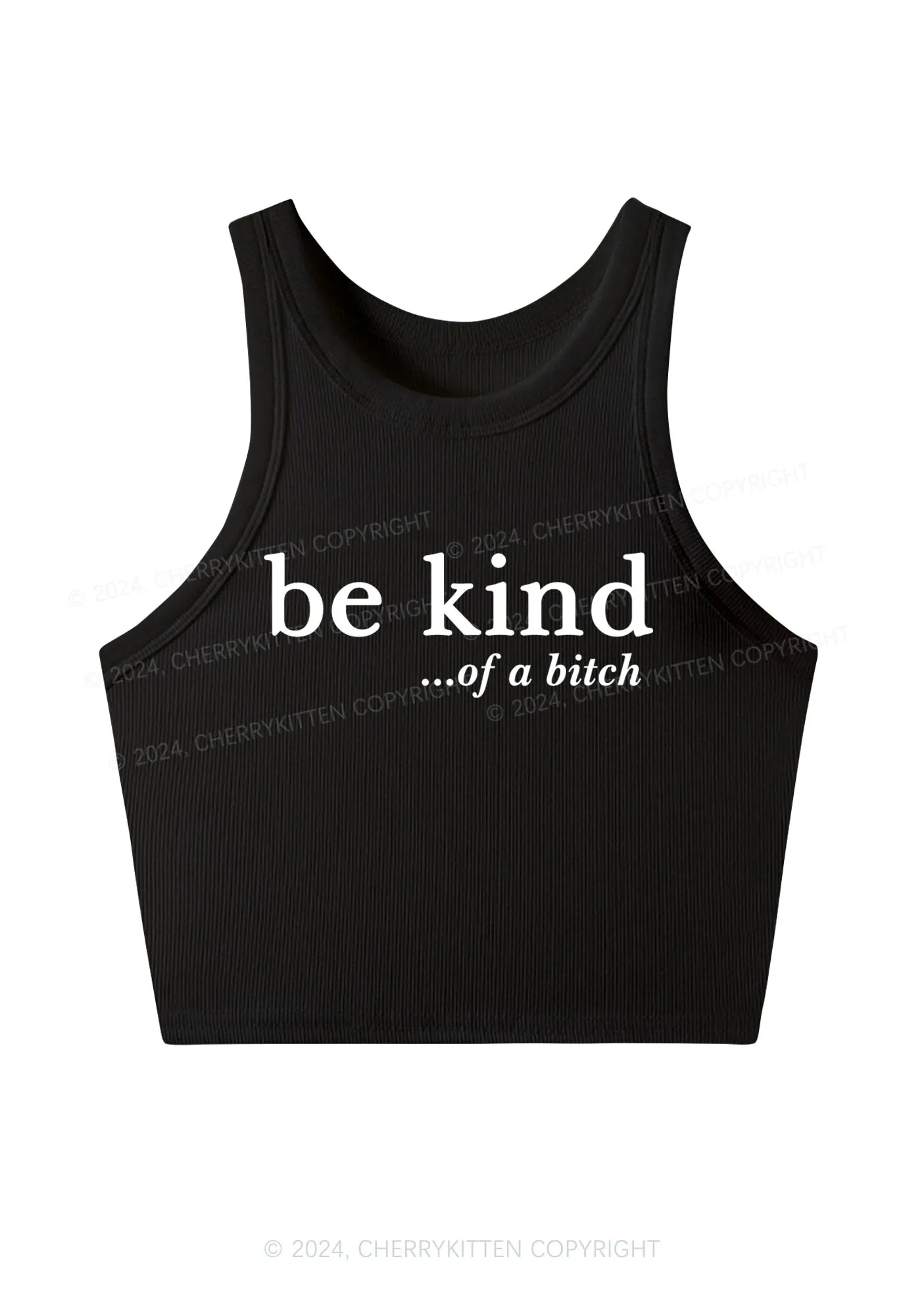 Be Kind Of A Bxxch Y2K Crop Tank Top Cherrykitten