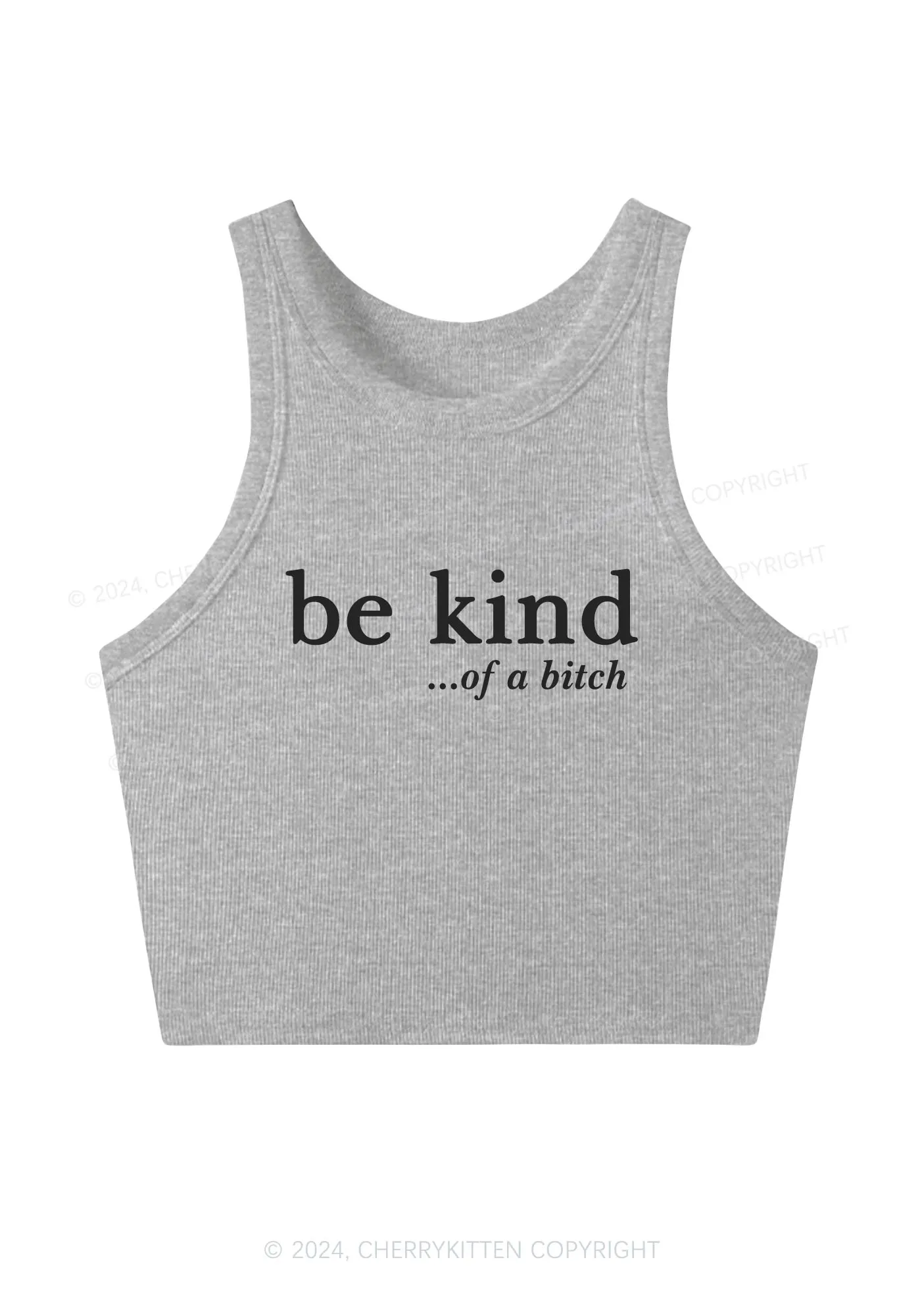 Be Kind Of A Bxxch Y2K Crop Tank Top Cherrykitten