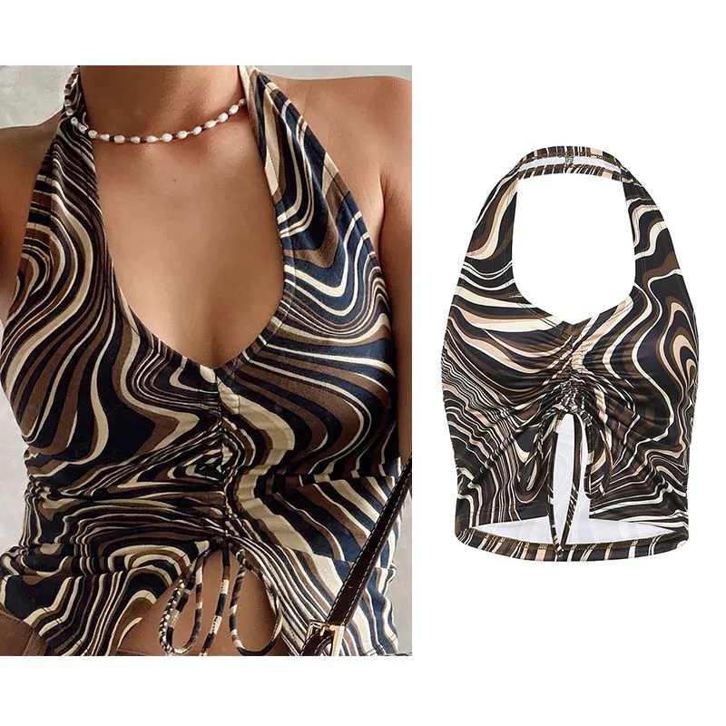 Bella's Vintage Mesh Crop Top