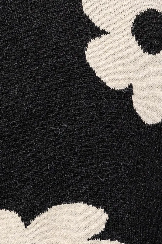 Big Daisy Cropped Sweater