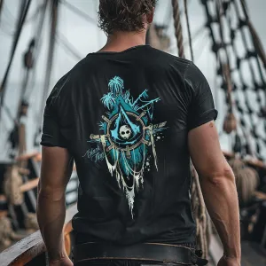 Black Flag Printed Men's T-shirt