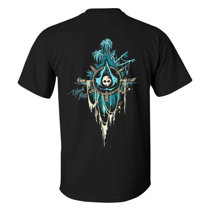Black Flag Printed Men's T-shirt