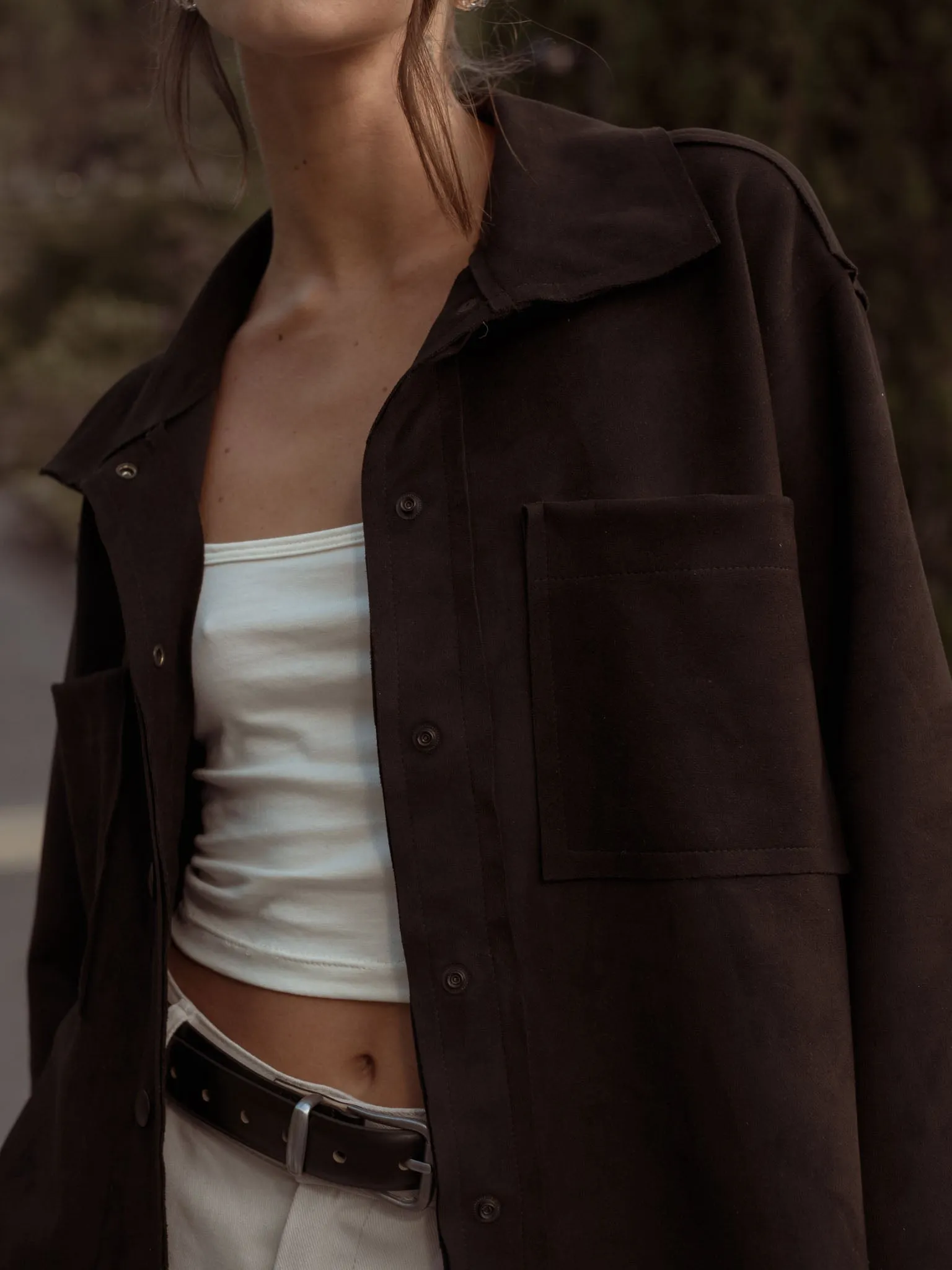 BLACK OVERSHIRT