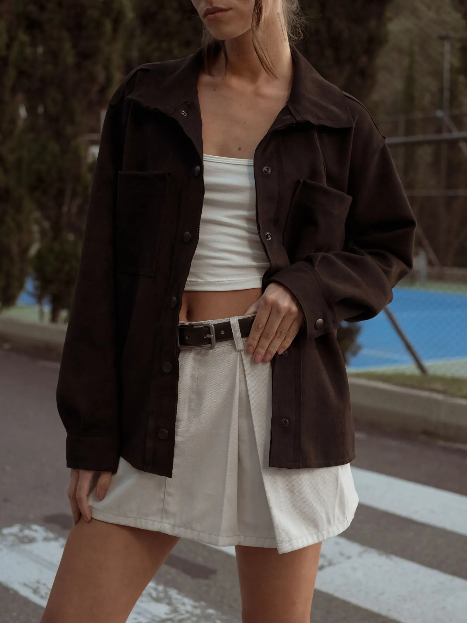 BLACK OVERSHIRT