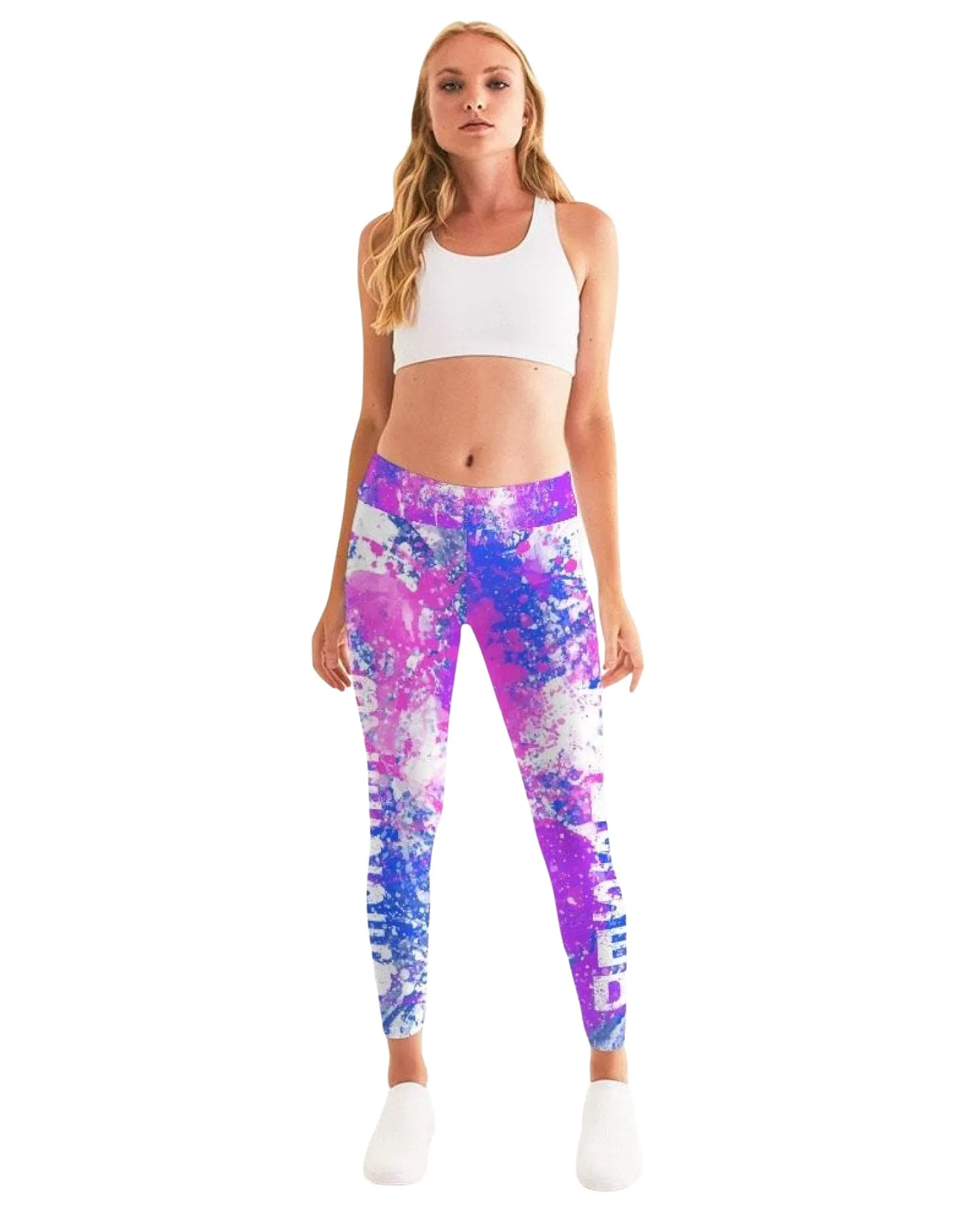 Blessed Cotton Candy Style Womens Leggings by inQue.Style