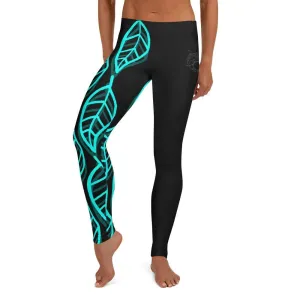 Blue Leaf ~ Full Guard Leggings