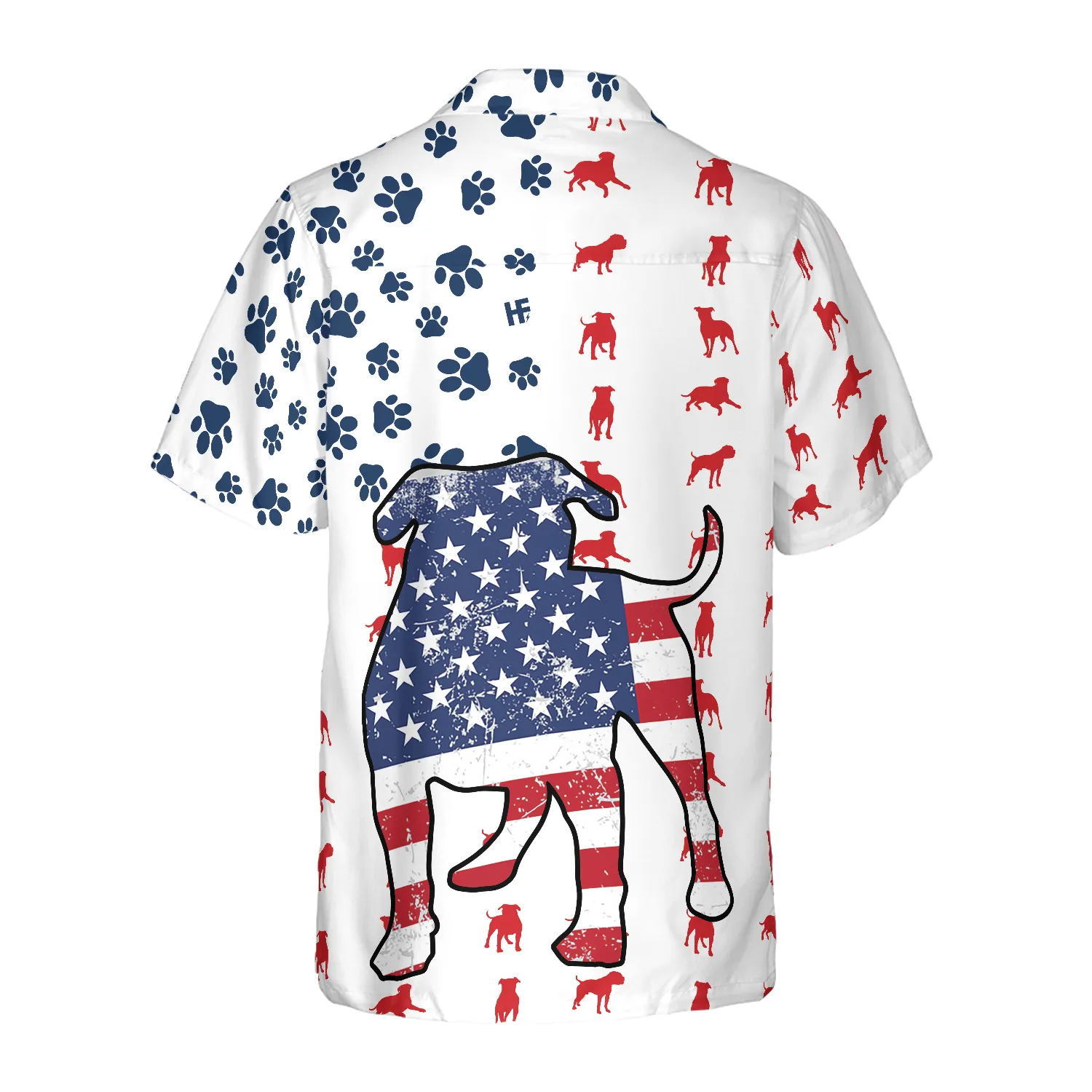 Bulldogs American Flag Hawaiian Shirt, Best Gift For Bulldog Lover, Friend, Family