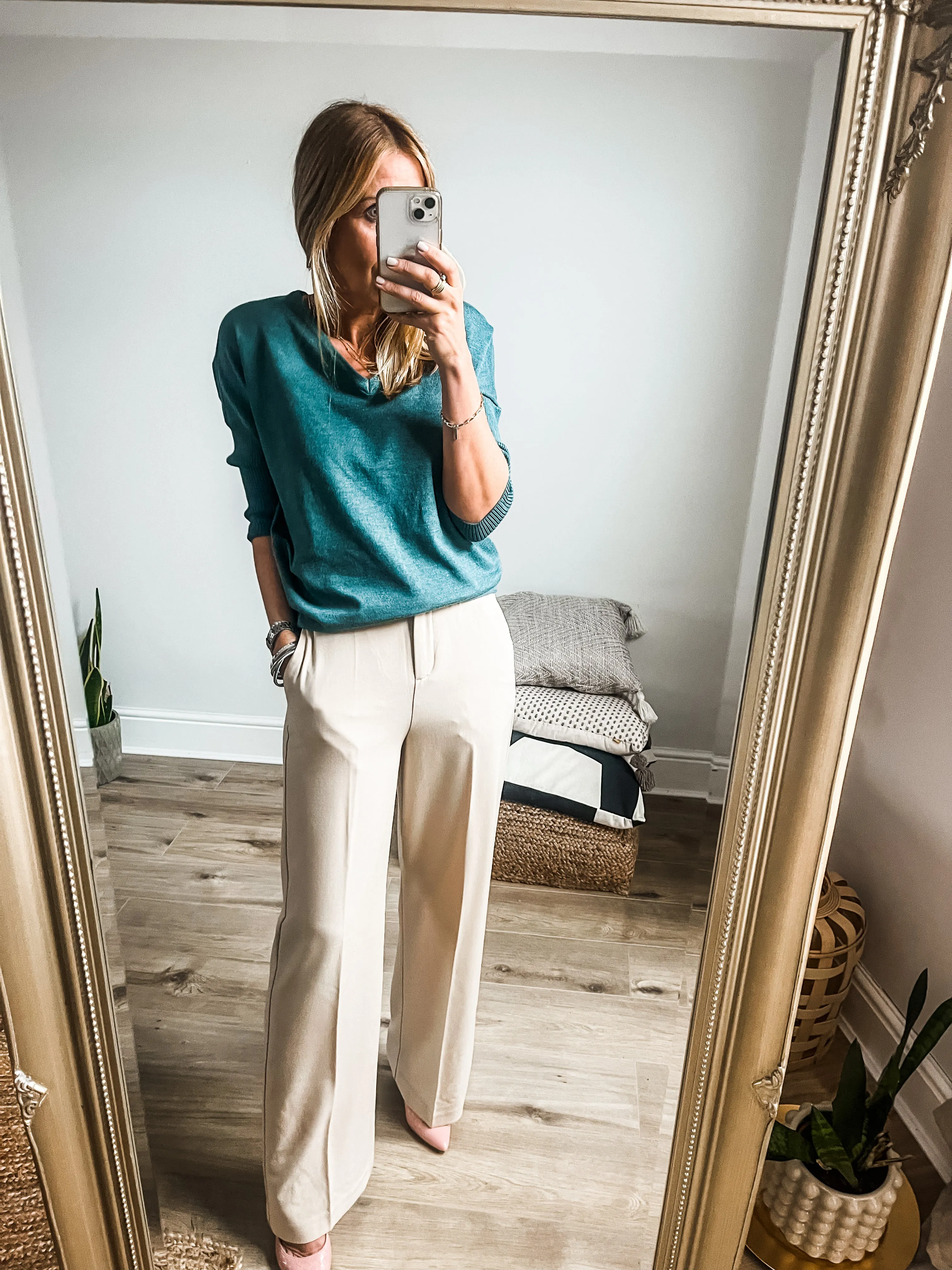 b.young Danta Wide Leg Trousers PREMIUM BRAND