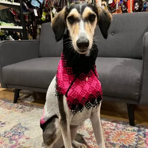 Chilly Dog Sweaters Pink Diamonds Sweater