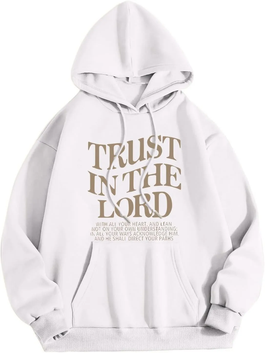 Christian Sweatshirts For Women Trust In The Lord Hoodies Long Sleeve Oversized Hoodies Faith Bible Verse Sweatshirt