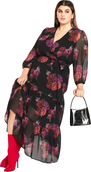 City Chic Women's Monique Print Maxi Dress