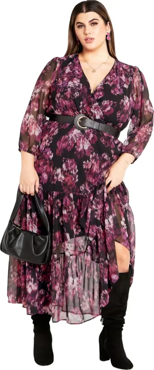 City Chic Women's Monique Print Maxi Dress