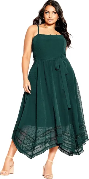 City Chic Women's Plus Size Dress-Flirty Nature