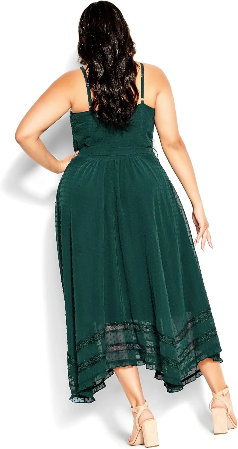 City Chic Women's Plus Size Dress-Flirty Nature