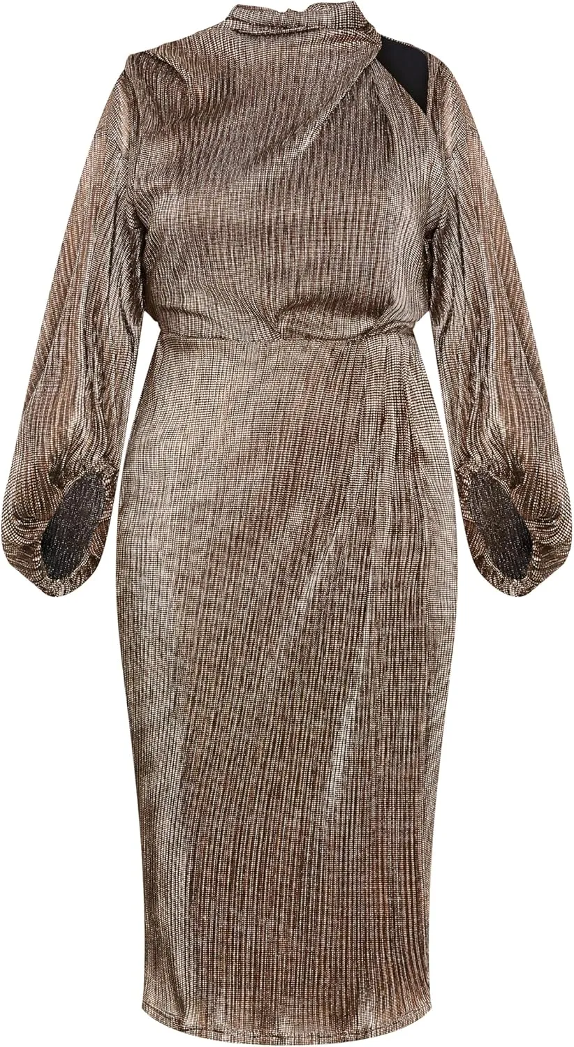 City Chic Women's Plus Size Dress - Jaylee Mesh Midi
