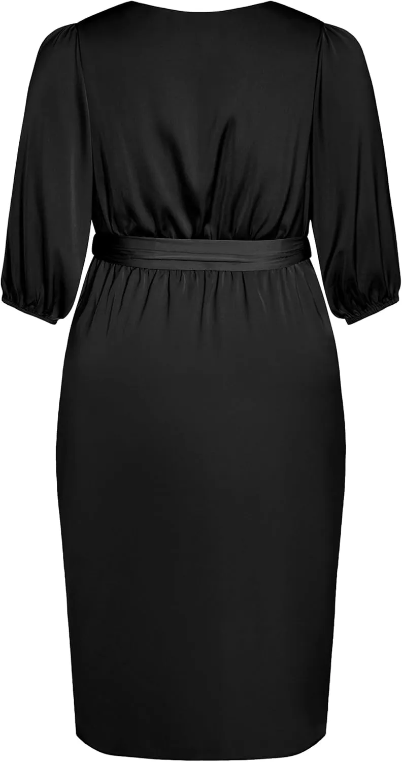 City Chic Women's Plus Size Dress - Opulent Elbow Sleeve