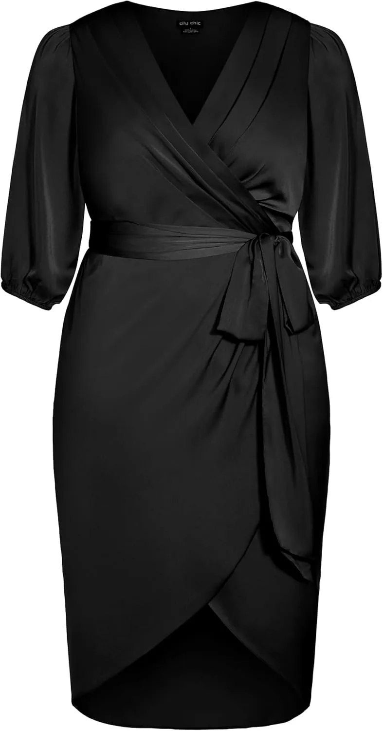 City Chic Women's Plus Size Dress - Opulent Elbow Sleeve