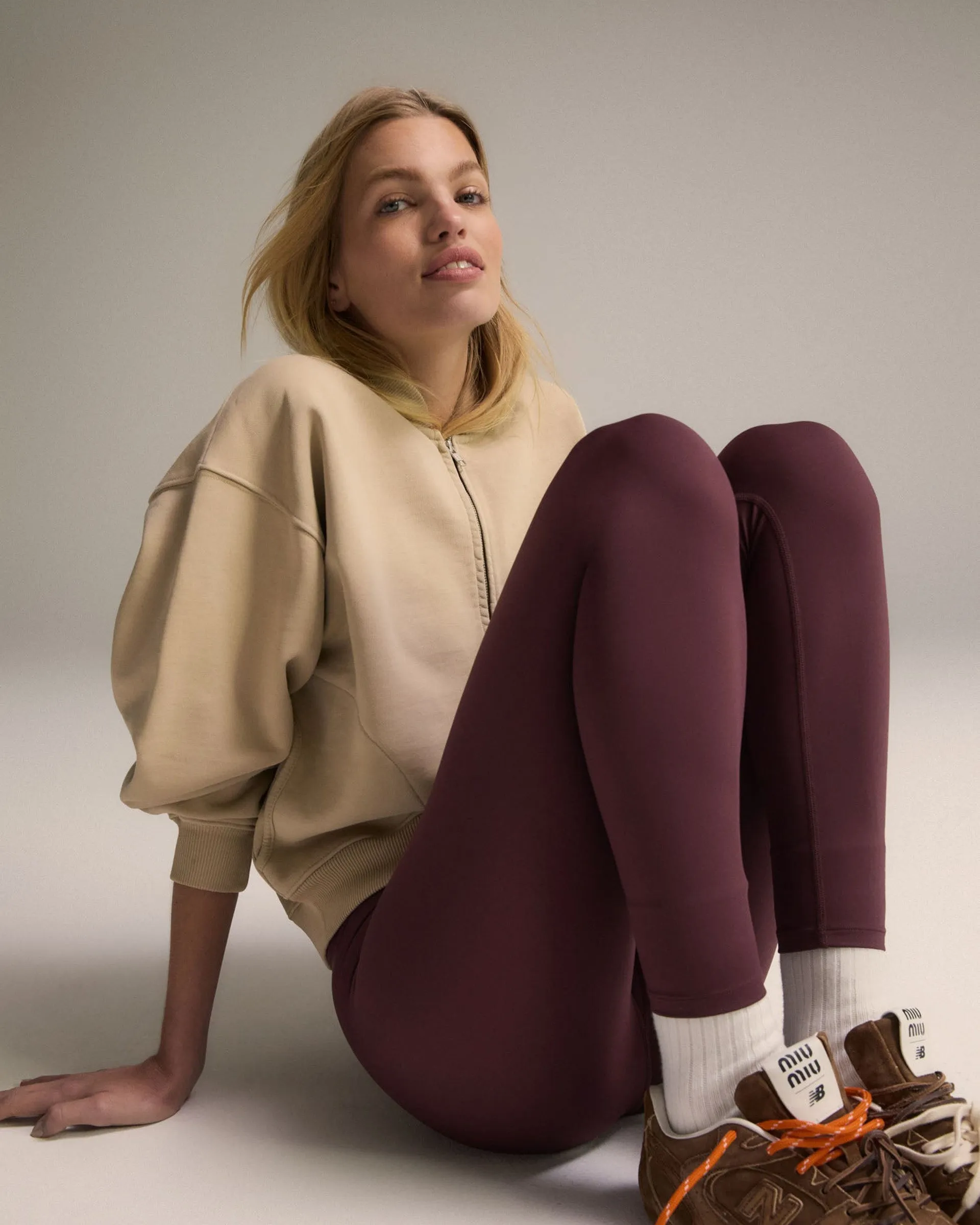 Classics Distressed Full Zip Sweatshirt - Sand
