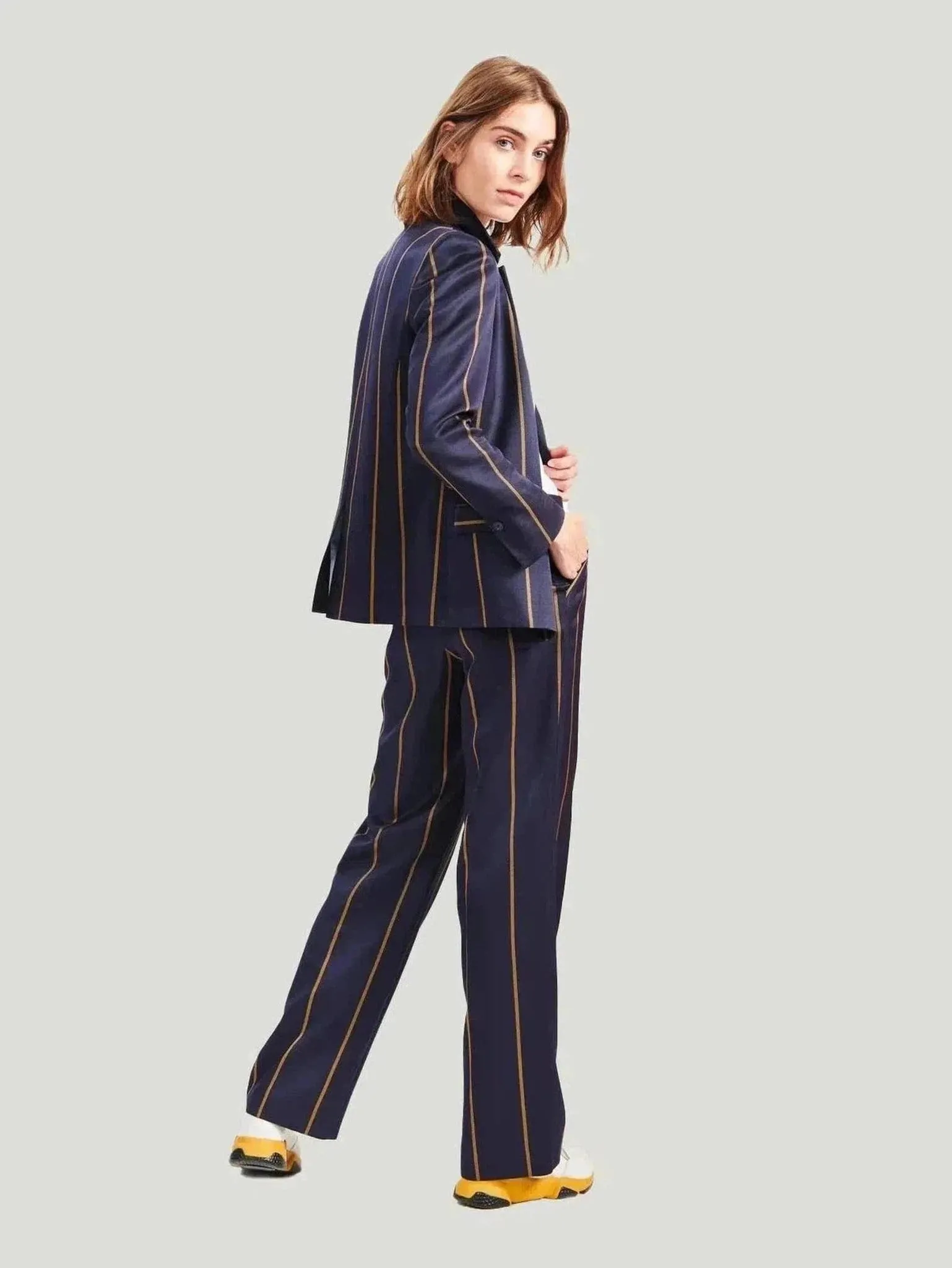 Cop. Copine Navy Blue "Pitar" Pants