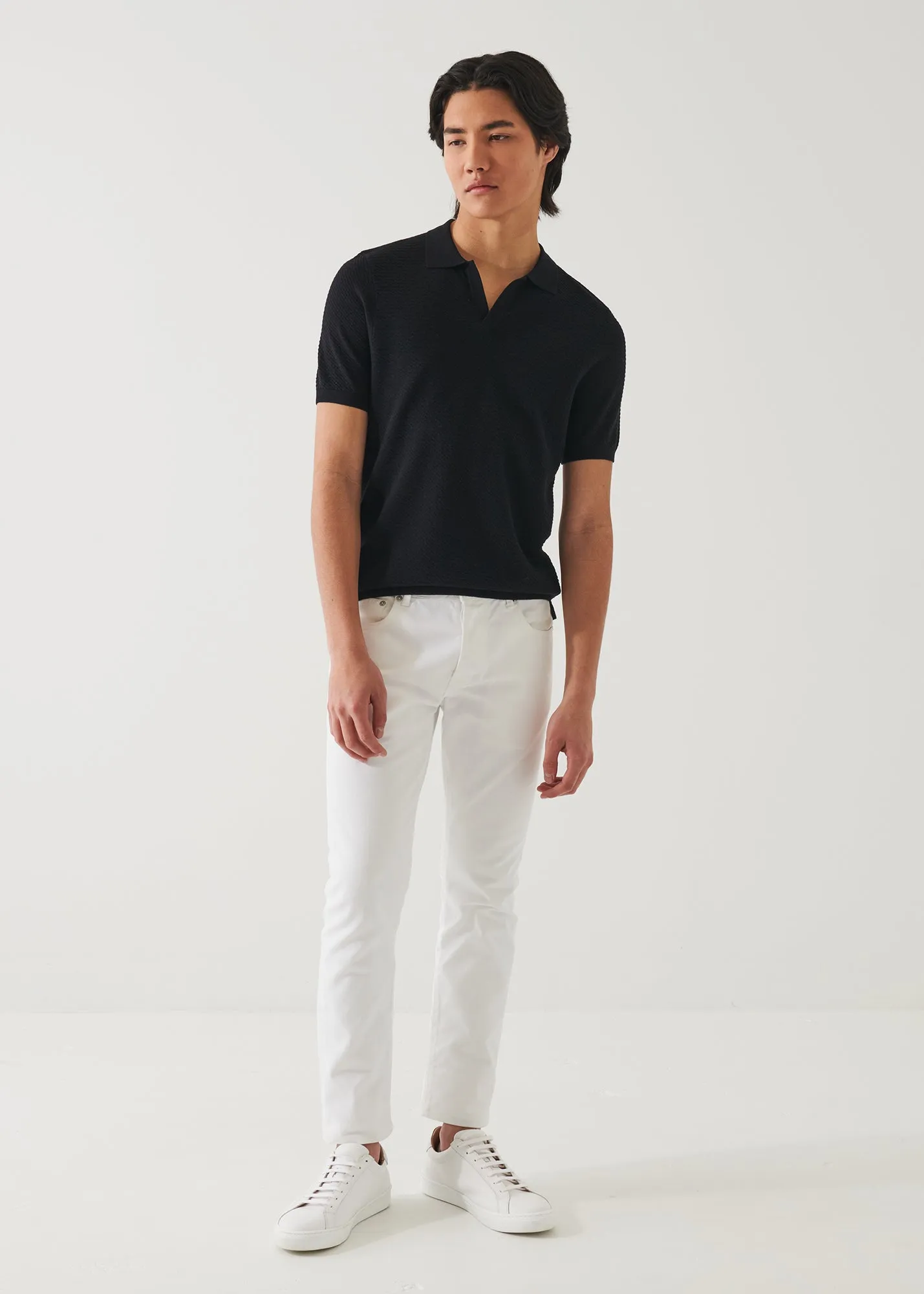 Cotton Cupro Open Polo