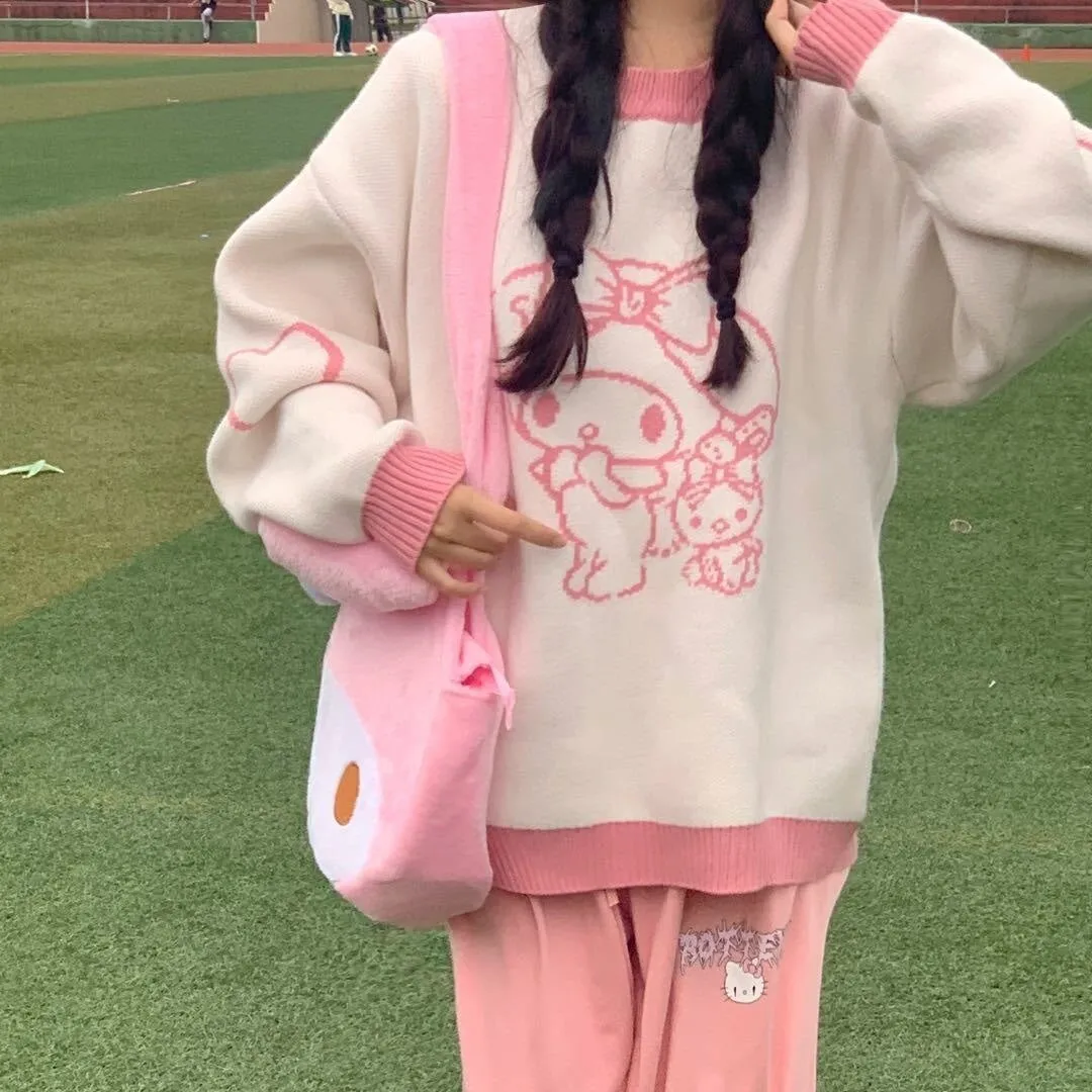 Cozy Kawaii Pastel Knit Pullovers