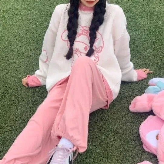 Cozy Kawaii Pastel Knit Pullovers