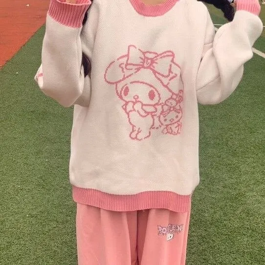 Cozy Kawaii Pastel Knit Pullovers