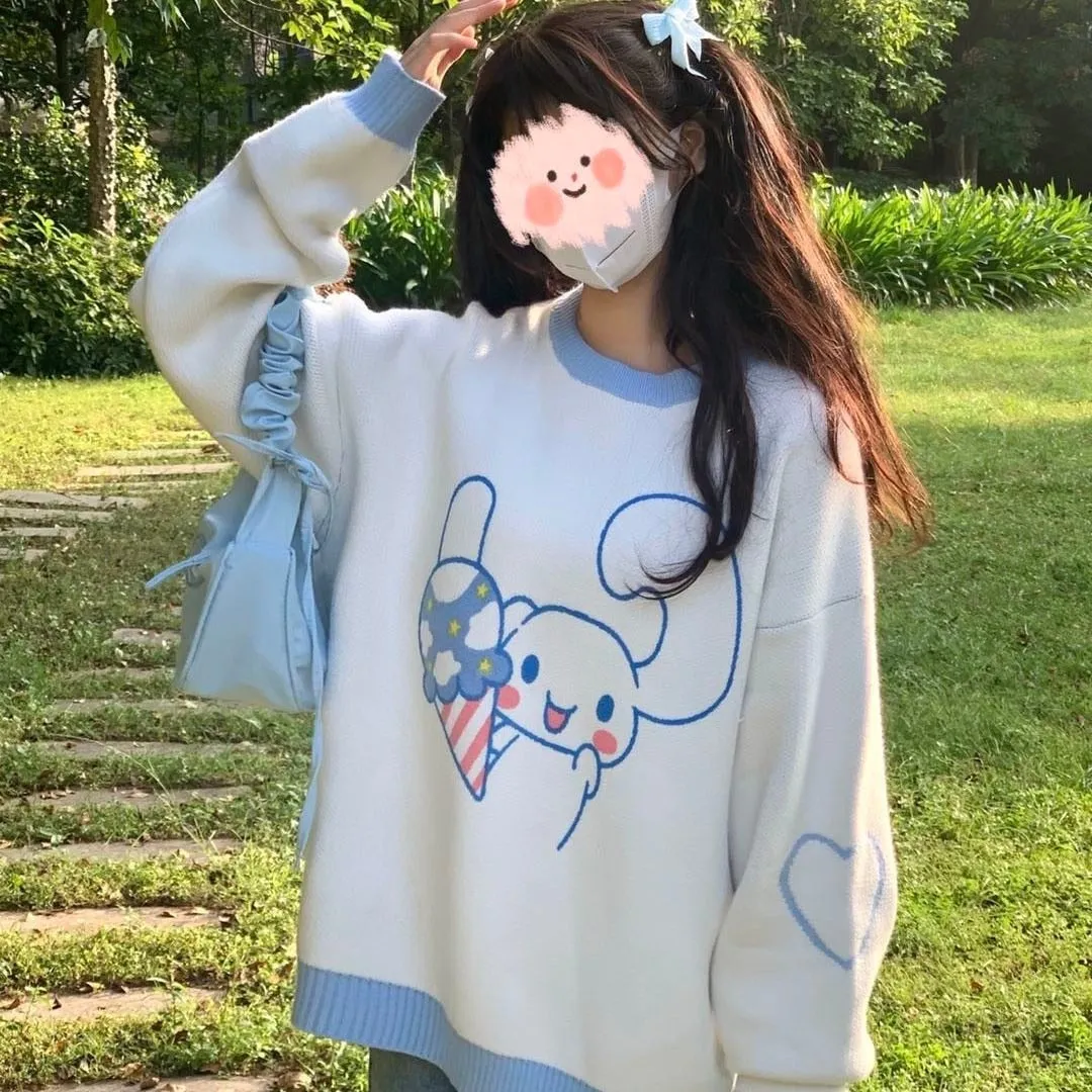 Cozy Kawaii Pastel Knit Pullovers