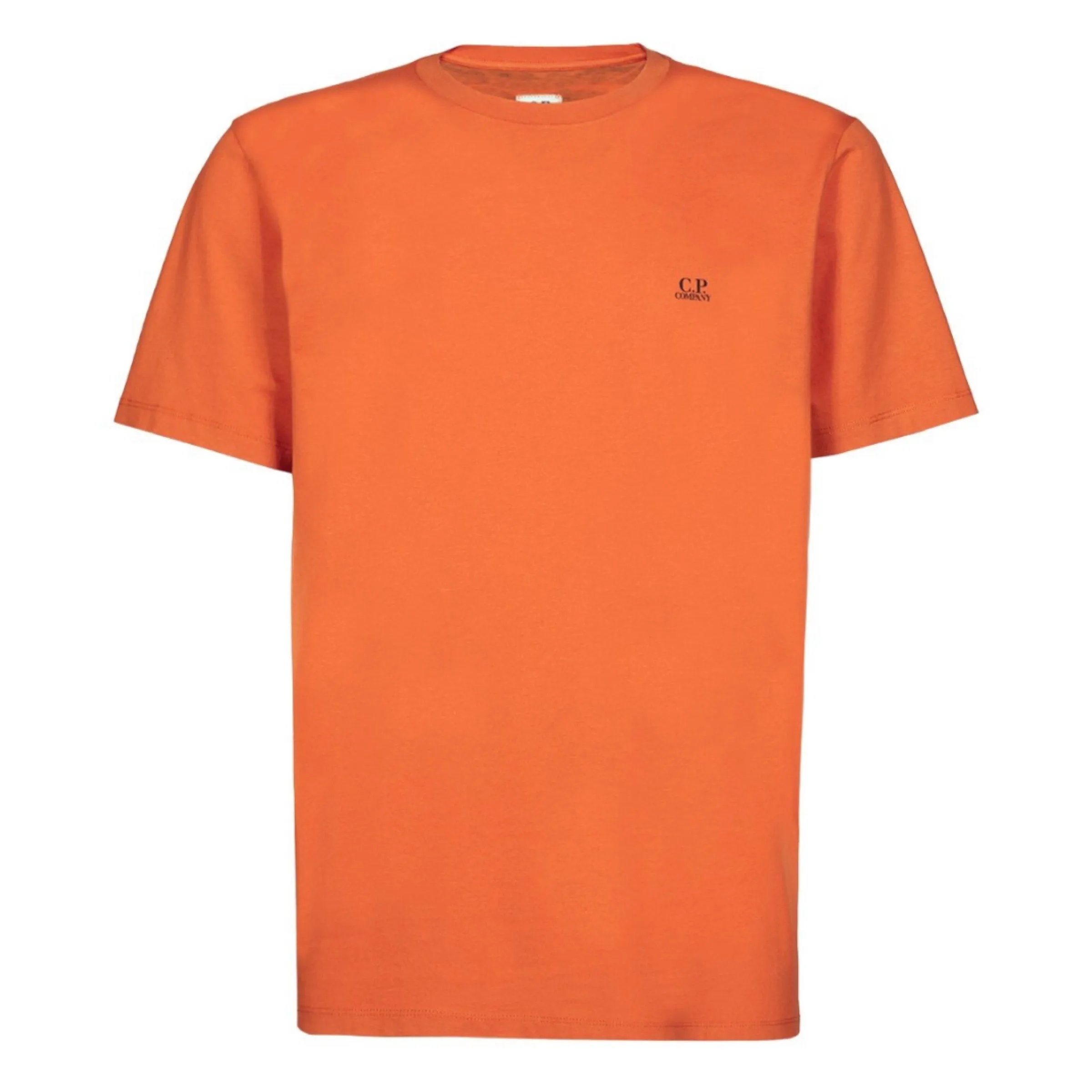 Cp Company 30/1 Jersey Goggle Logo T-Shirt in Harvest Pumpkin