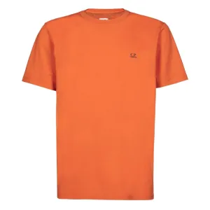 Cp Company 30/1 Jersey Goggle Logo T-Shirt in Harvest Pumpkin