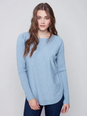 Criss Cross Sleeve Detail Sweater