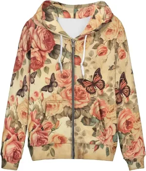 DISNIMO Zip Up Hoodie Women Oversized Y2K Fall Jacket Streetwear Sweatshirts XS-5XL
