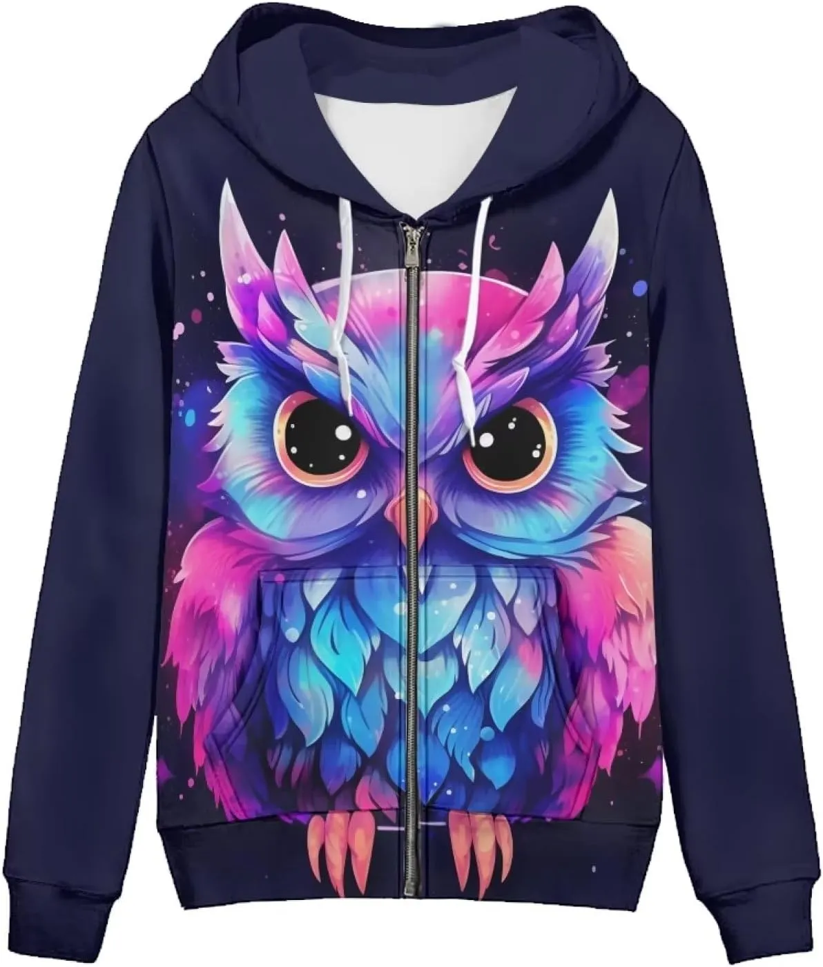 DISNIMO Zip Up Hoodie Women Oversized Y2K Fall Jacket Streetwear Sweatshirts XS-5XL