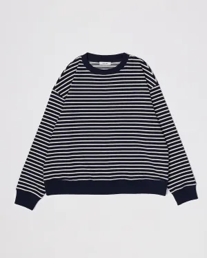 Emery Sweatshirt in Navy/White