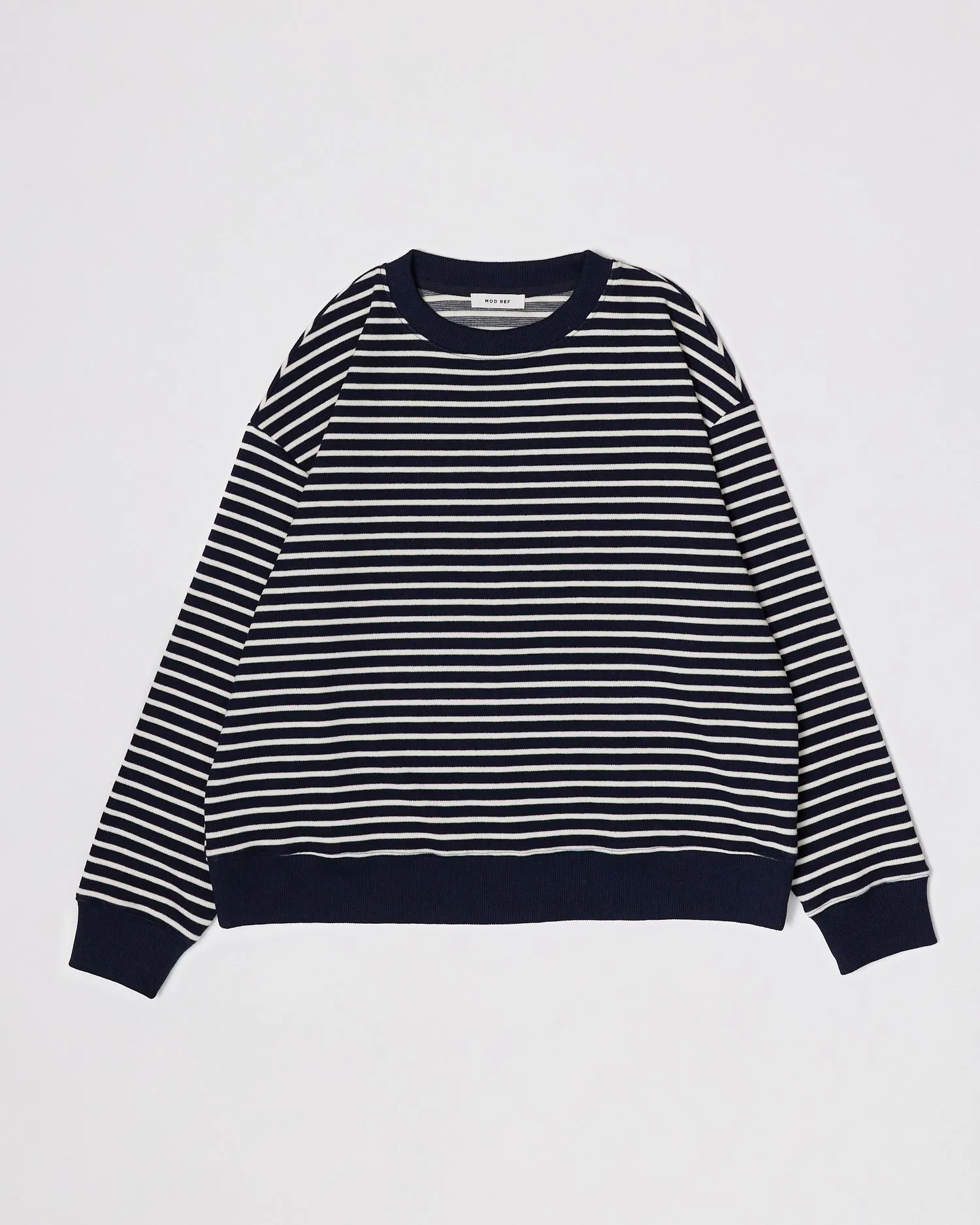 Emery Sweatshirt in Navy/White