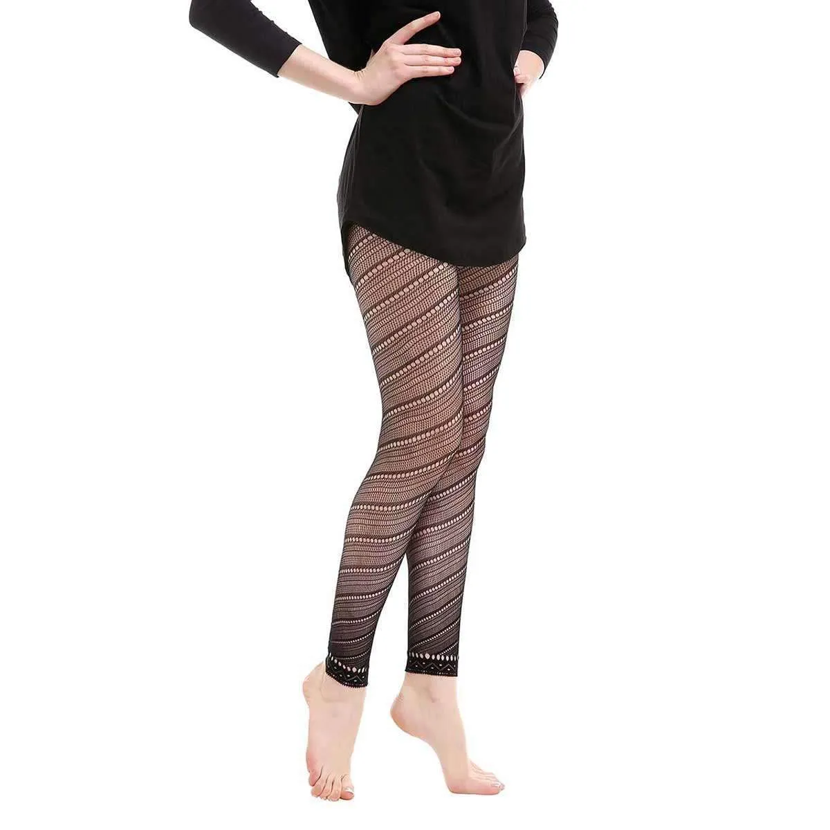 Gatsby Fishnet Abstract Leggings