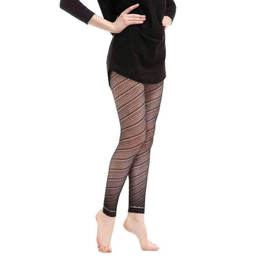 Gatsby Fishnet Abstract Leggings