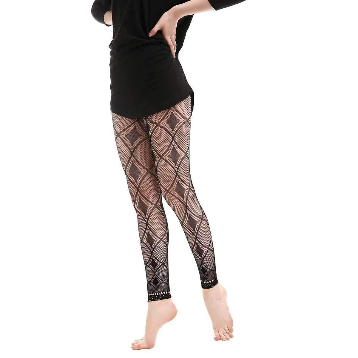 Gatsby Fishnet Abstract Leggings
