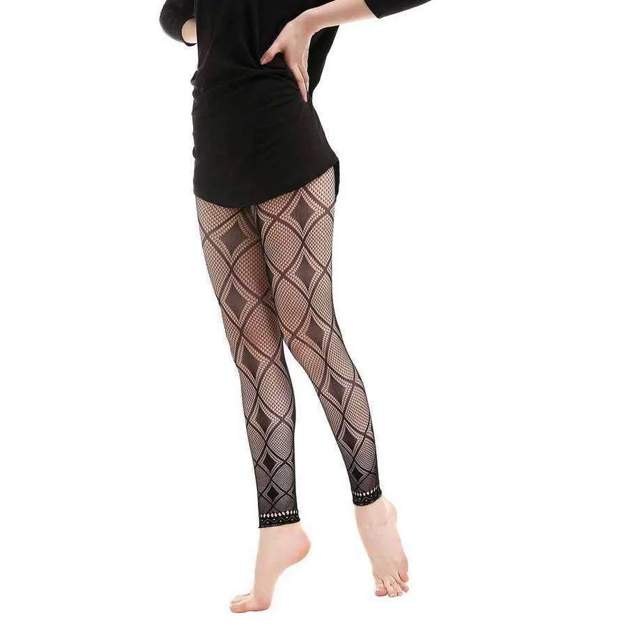 Gatsby Fishnet Abstract Leggings