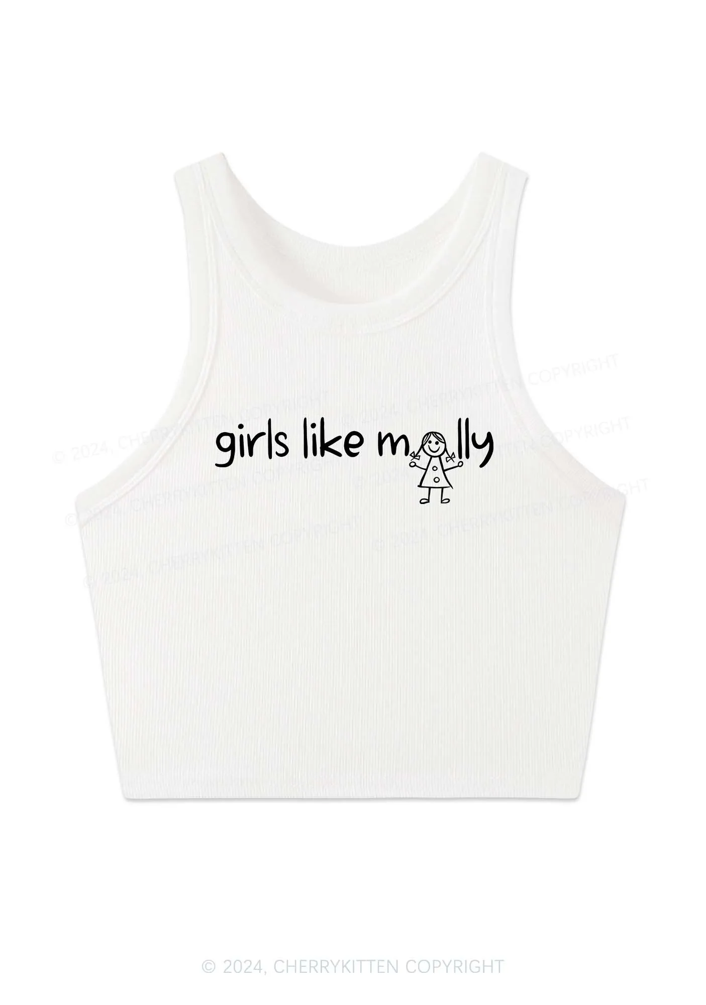 Girls Like Molly Y2K Crop Tank Top Cherrykitten
