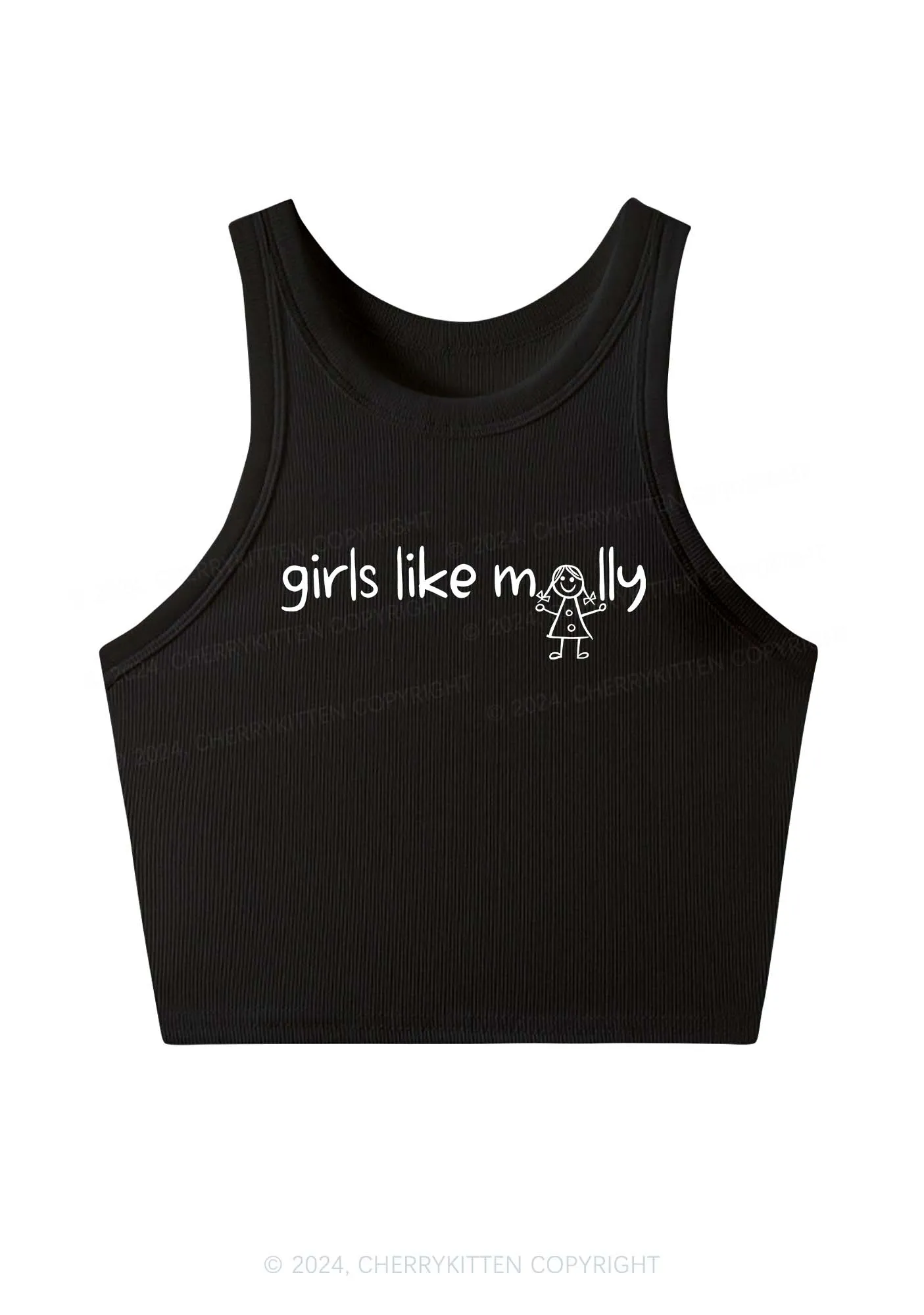 Girls Like Molly Y2K Crop Tank Top Cherrykitten