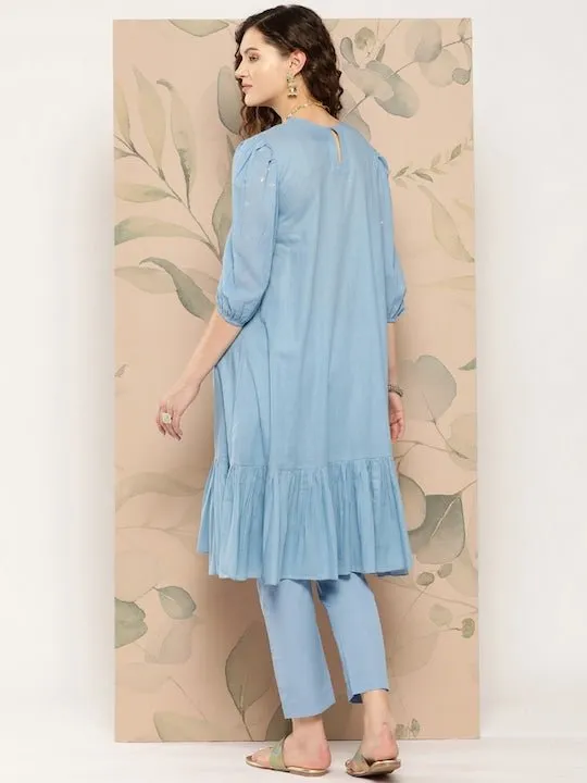 Gotta Patti Pure Cotton Kurta with Trousers