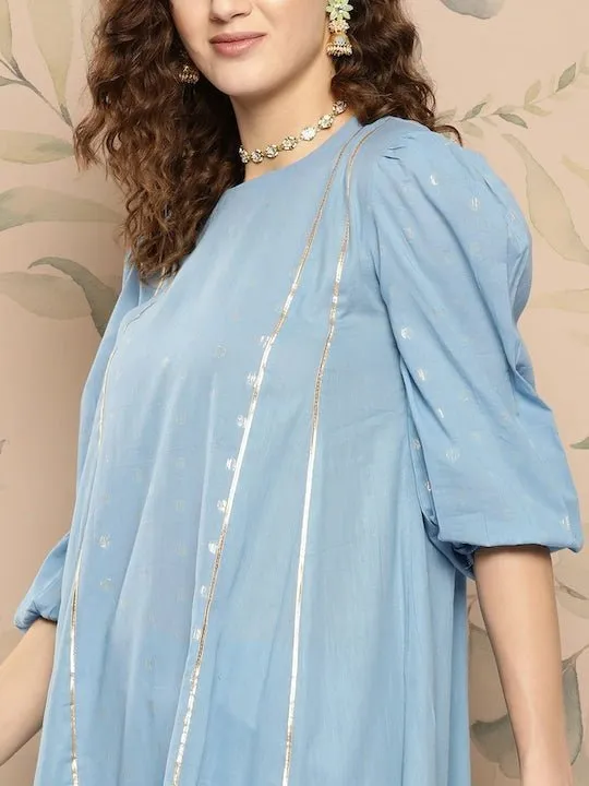 Gotta Patti Pure Cotton Kurta with Trousers