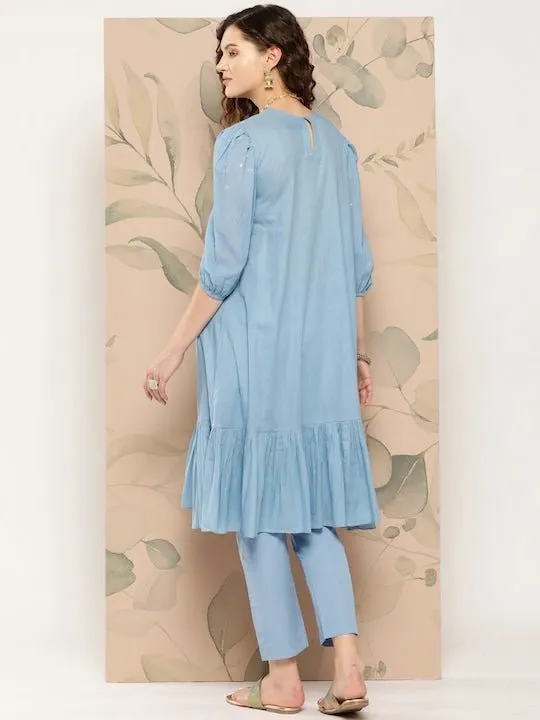 Gotta Patti Pure Cotton Kurta with Trousers
