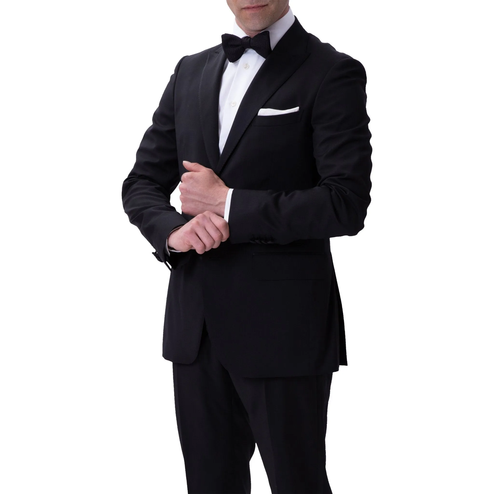 HENRY SARTORIAL Peak Collar Dinner Suit BLACK REG