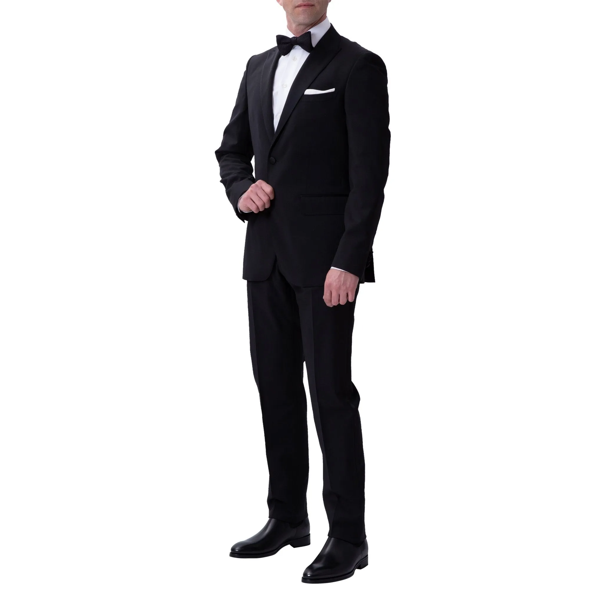 HENRY SARTORIAL Peak Collar Dinner Suit BLACK REG